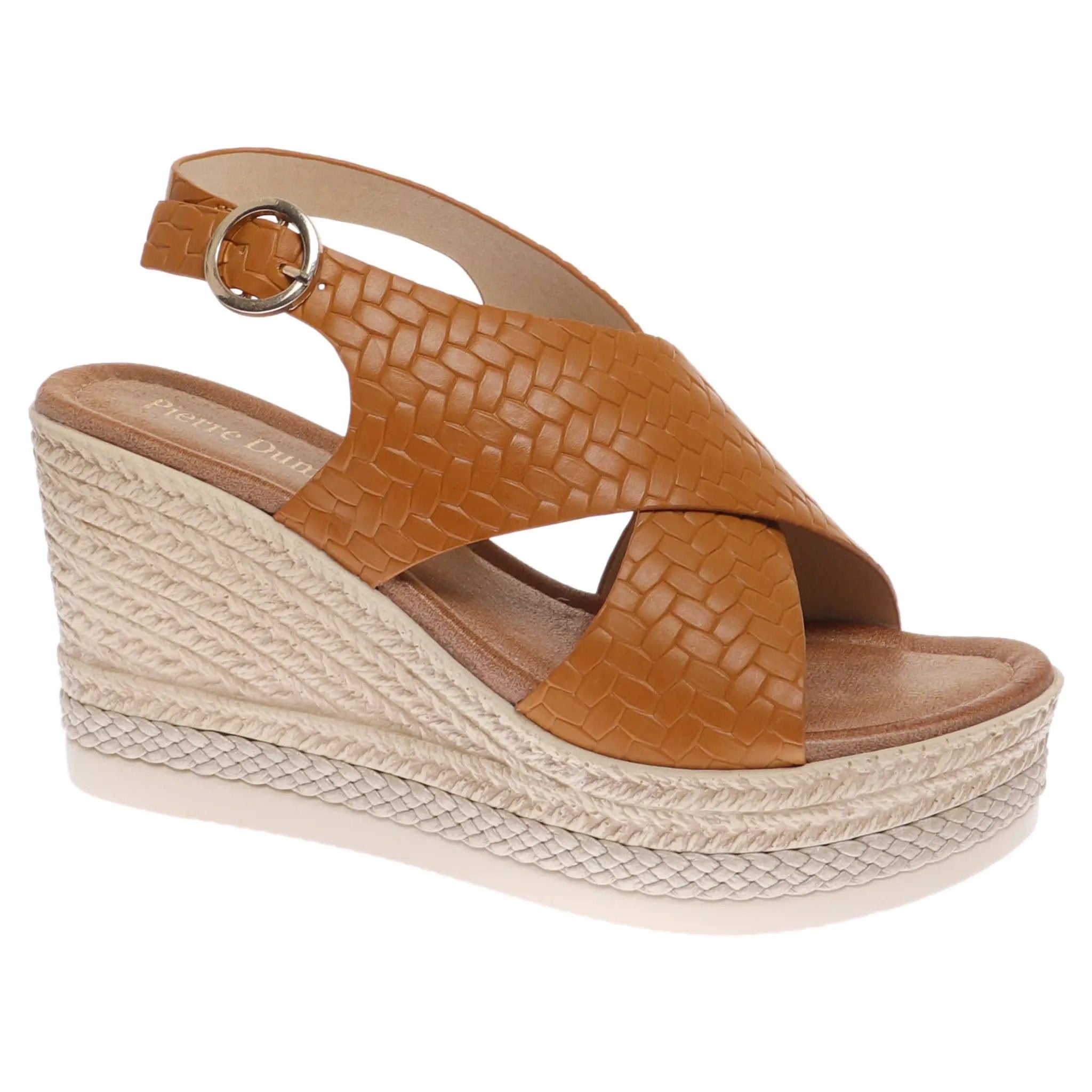 Pierre Dumas The Passion Wedge by Pierre Dumas ￼ - Heels Brown wedge sandals