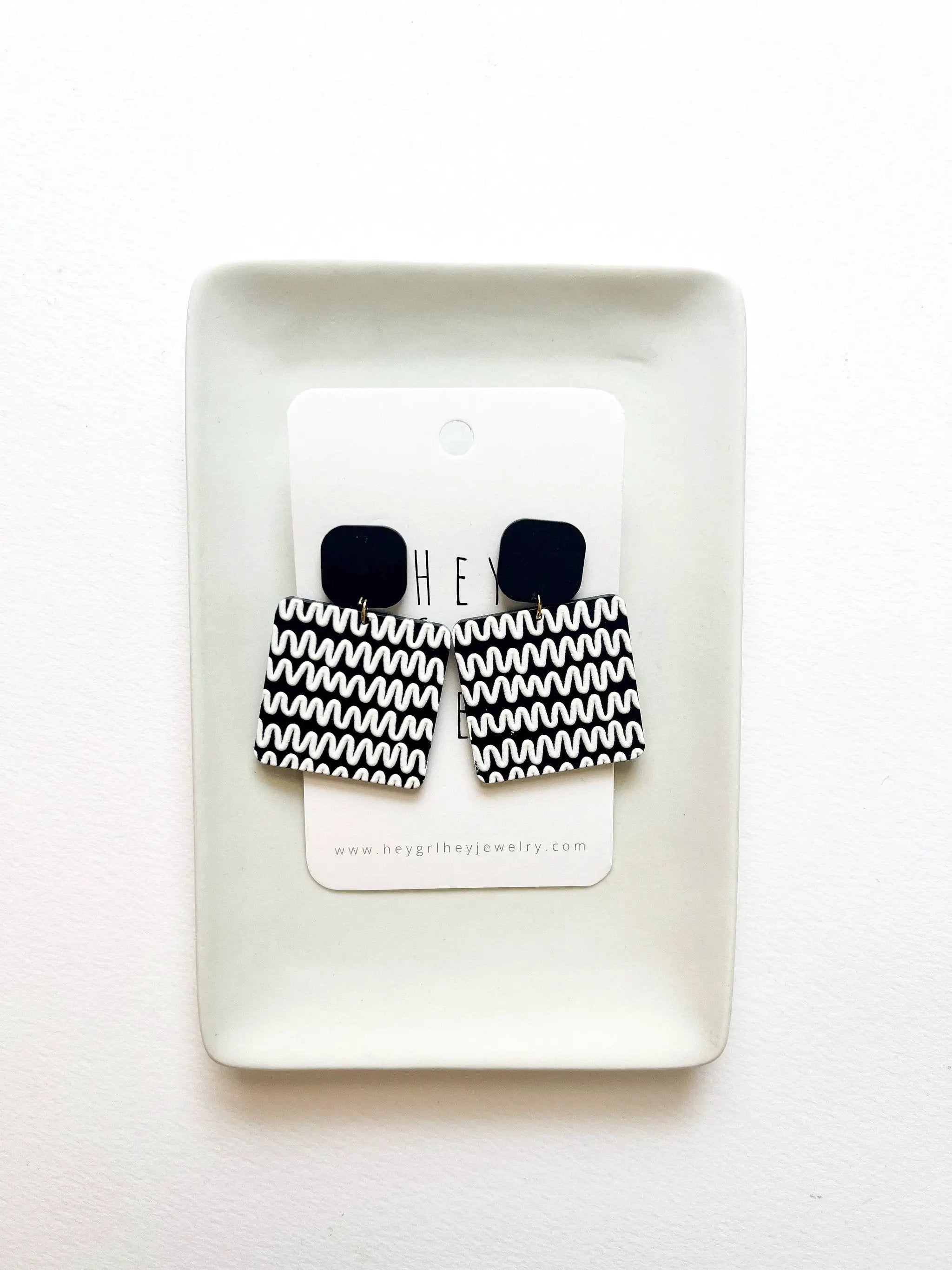 Hey Grl Hey Jewelry The Squiggle Wiggle Earrings - Earrings