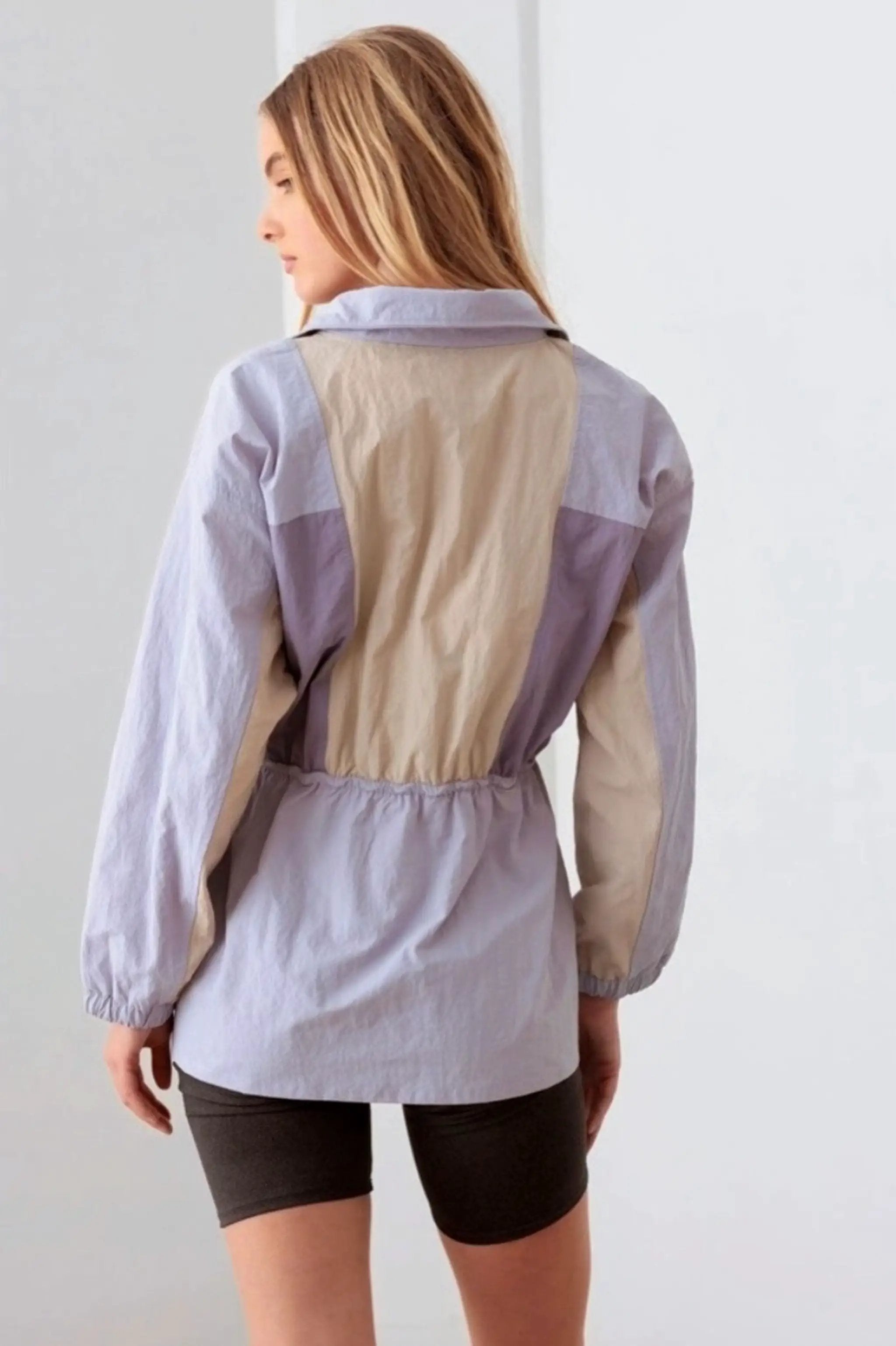 Le Lis LE LIS Lavender Breeze Color Block Windbreaker - Jackets