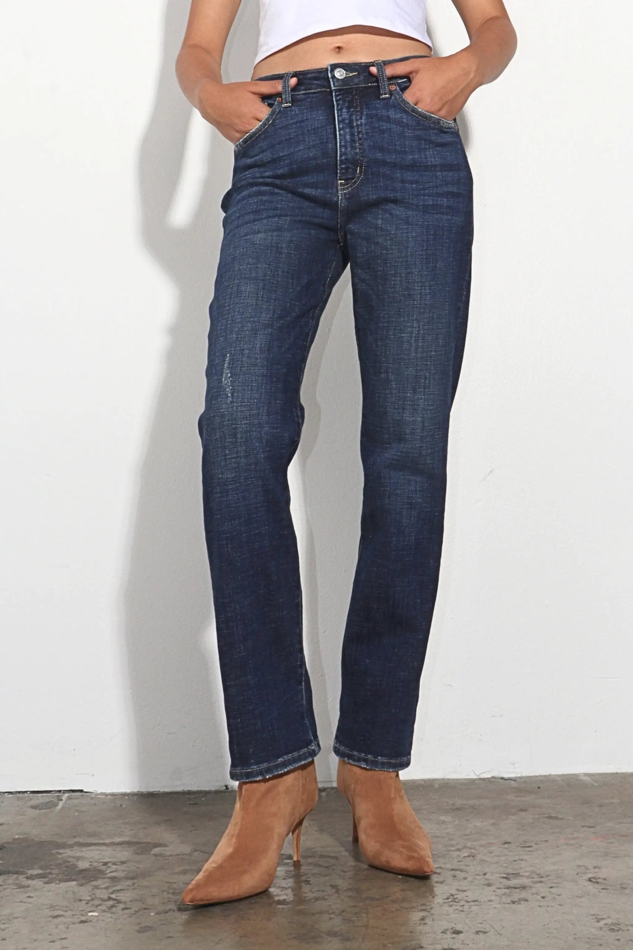 ARTEMIS VINTAGE Artemis Vintage Tummy Control High Rise Stretch Straight Jean - Jeans