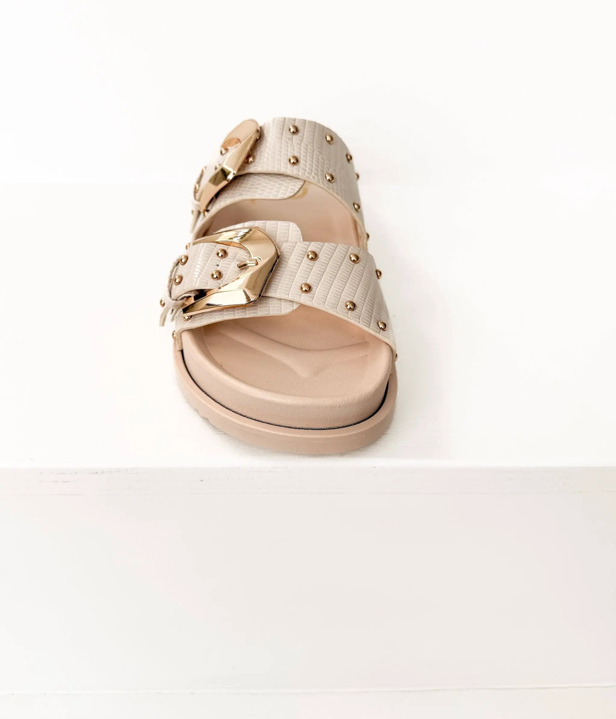 Naughty Monkey The Marigold Sandals: Cream - Sandals
