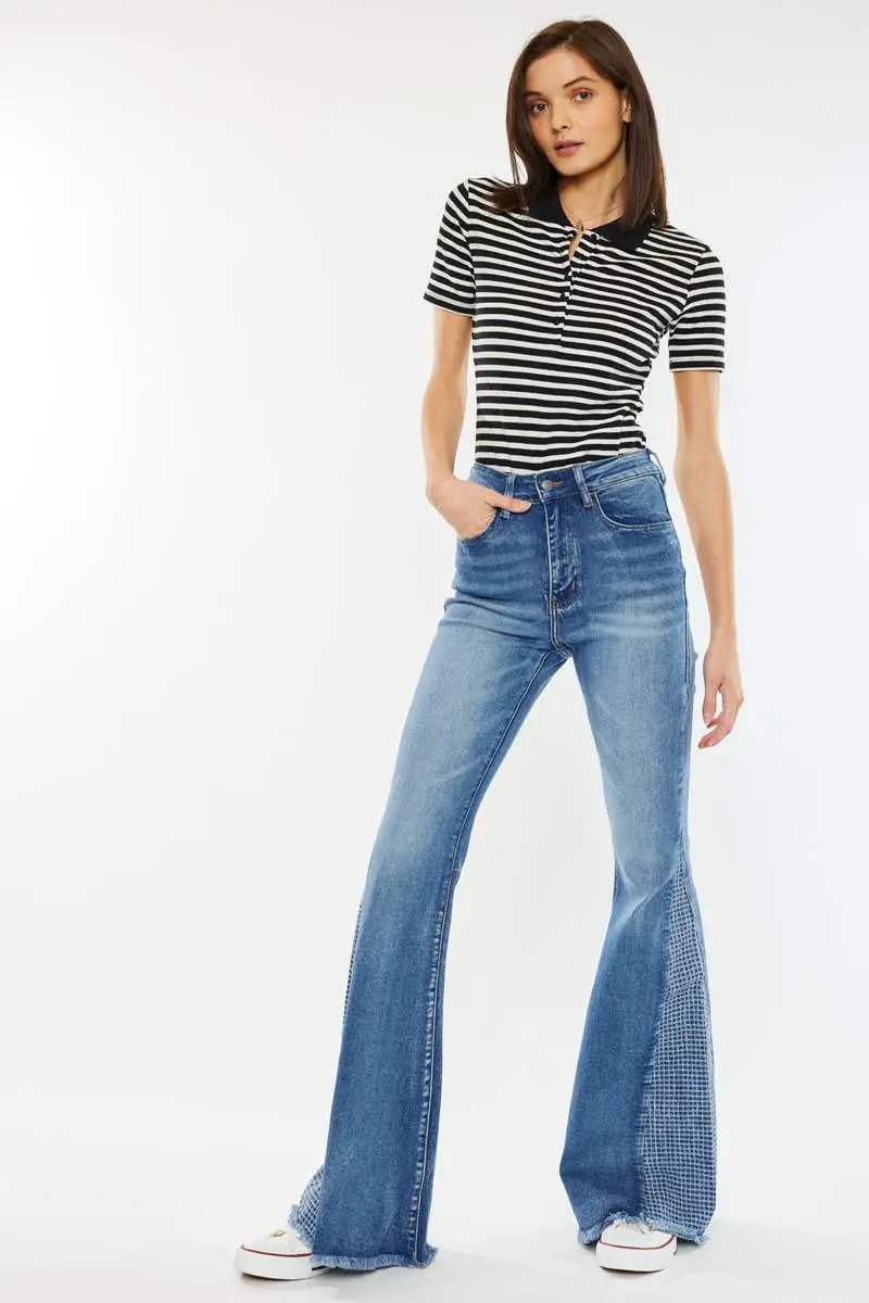 Nature Denim Nature Denim - High Rise Flare Women's Jeans: 1 - Jeans