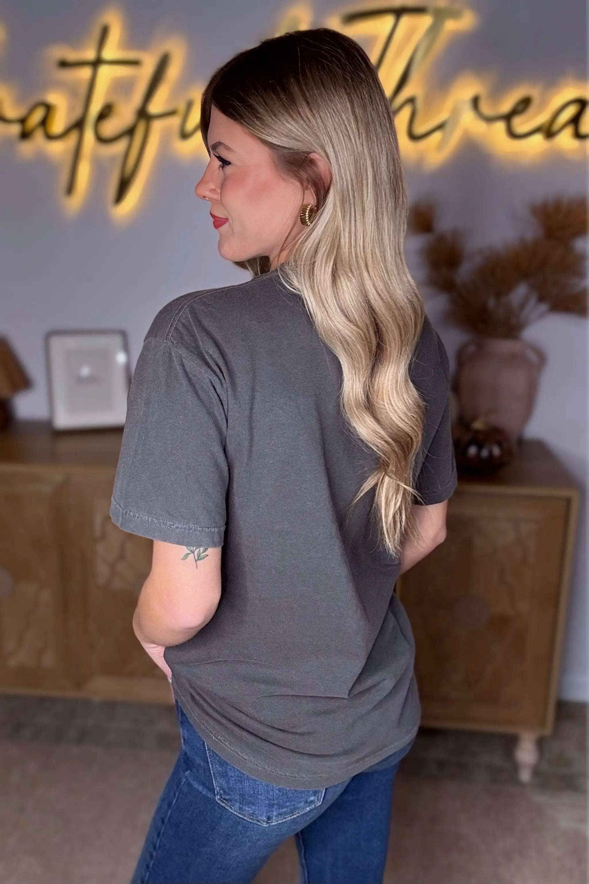 Grateful Threads Boutique Heart on Fire Lover Comfort Color Tee - T-Shirts