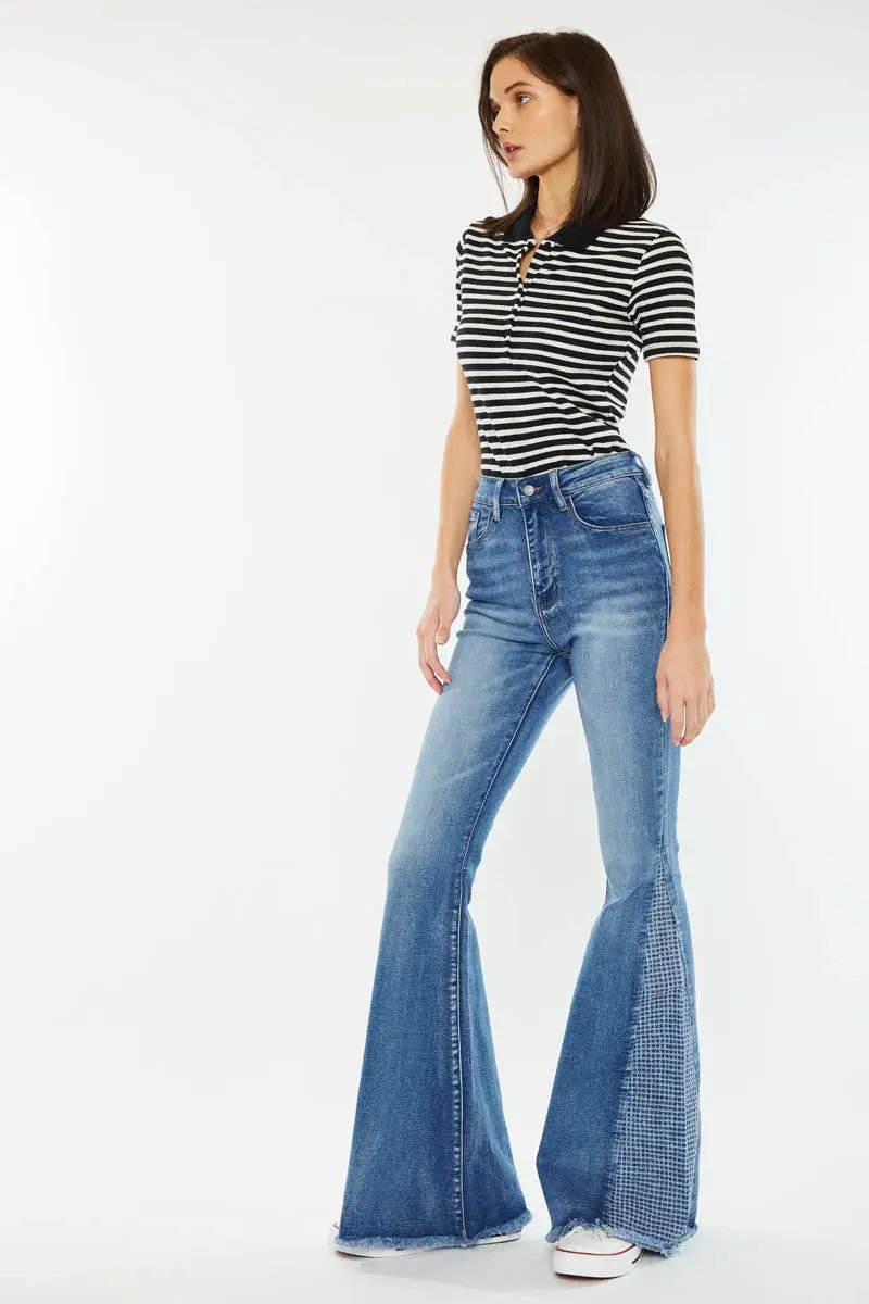 Nature Denim Nature Denim - High Rise Flare Women's Jeans: 1 - Jeans