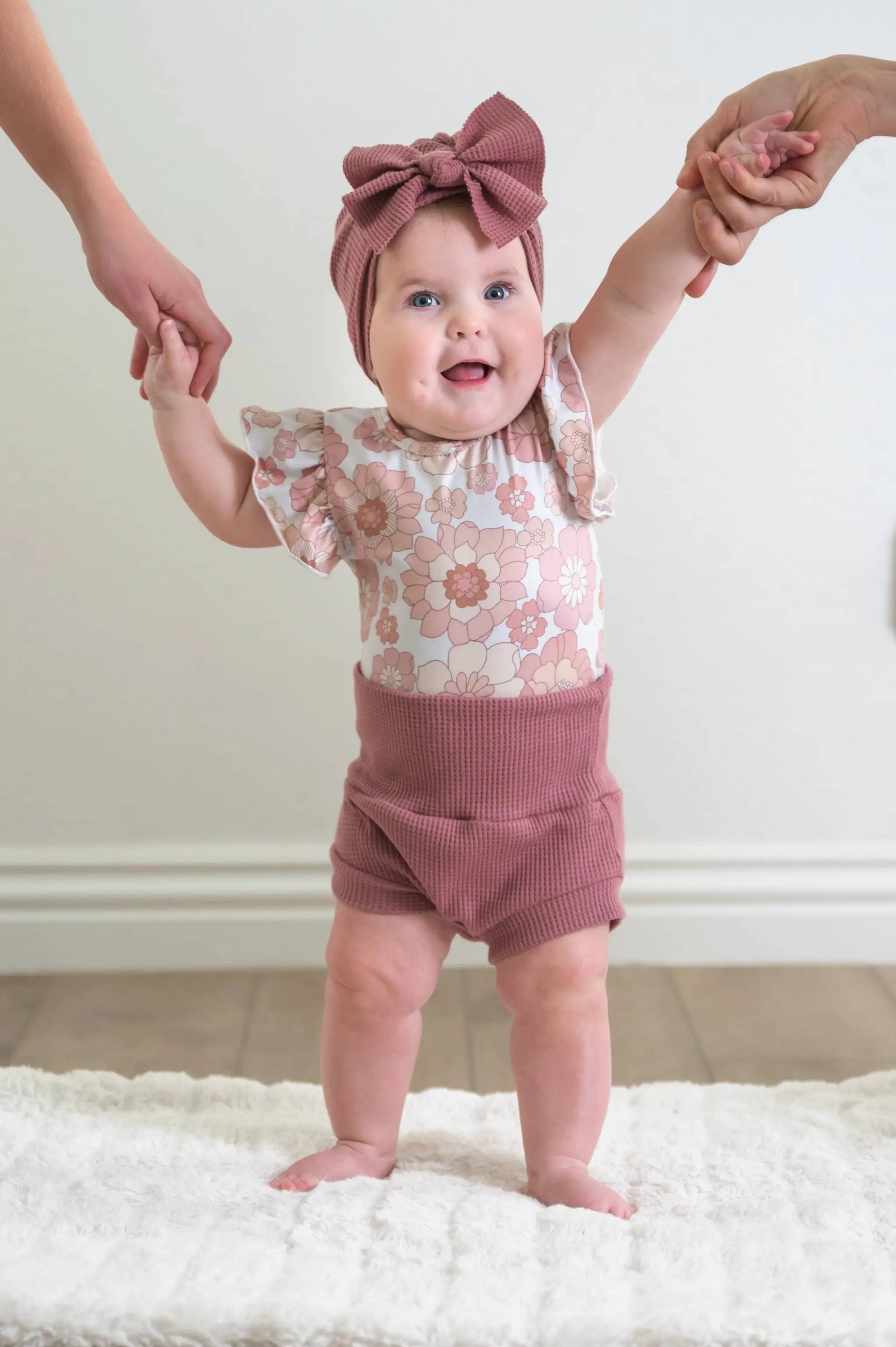Celebrate Your Tribe Retro Flower Short Sleeve Bodysuit - Bodysuits
