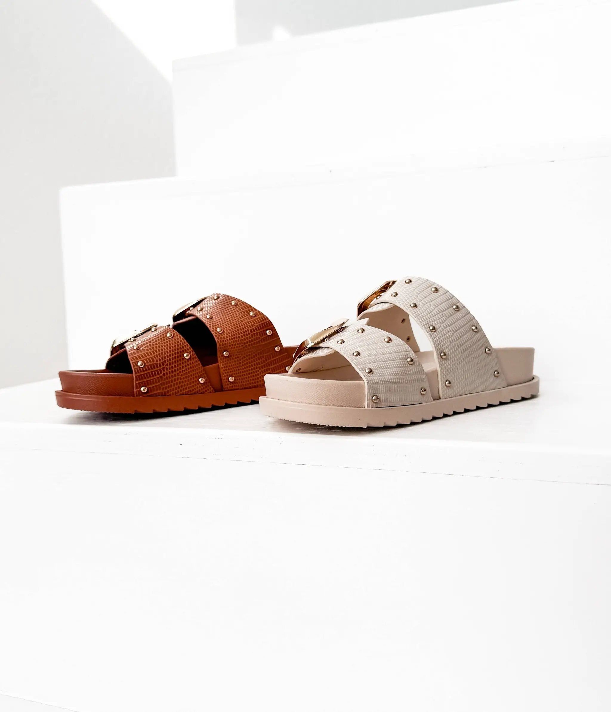 Naughty Monkey The Marigold Sandals: Cream - Sandals
