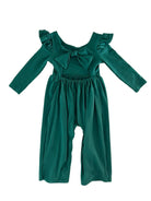 Celebrate Your Tribe Celebrate Your Tribe - Emerald Long Sleeve Jumpsuit: 6-12 month -