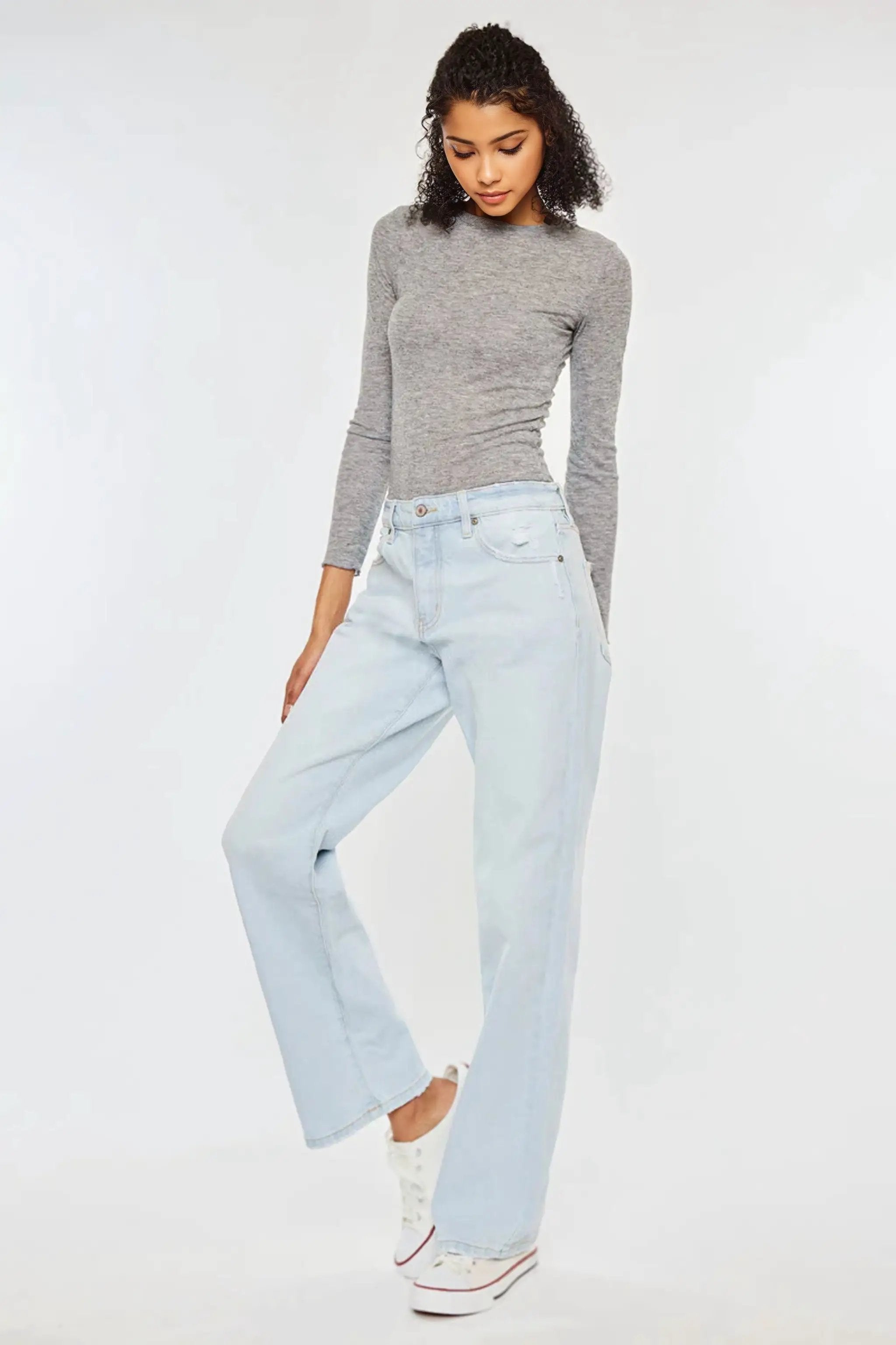 KanCan KanCan Muffy Mid Rise Boyfriend Baggy Jeans - Jeans