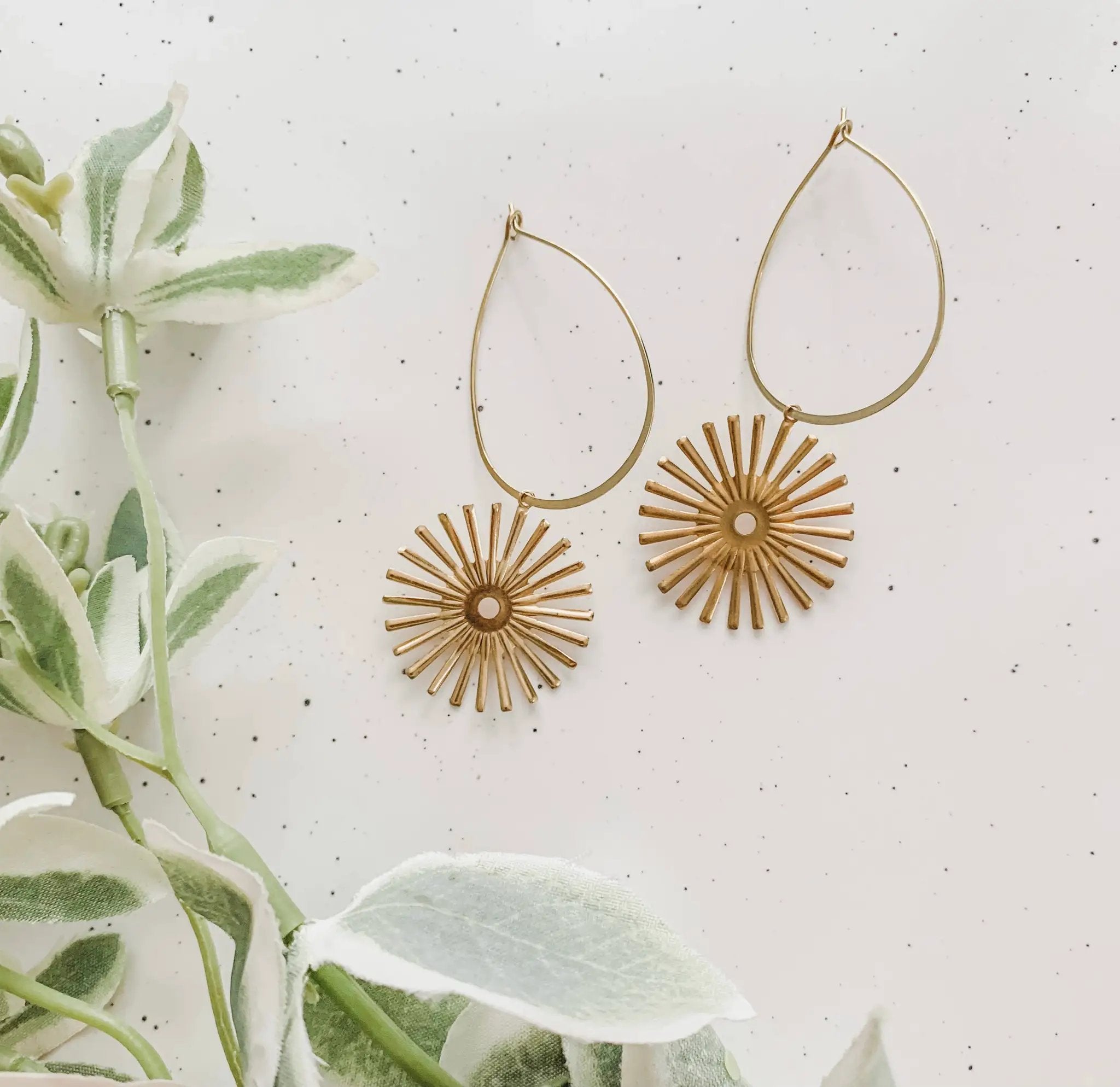 Adri’s The Sun Drop Hoop Earrings - Earrings