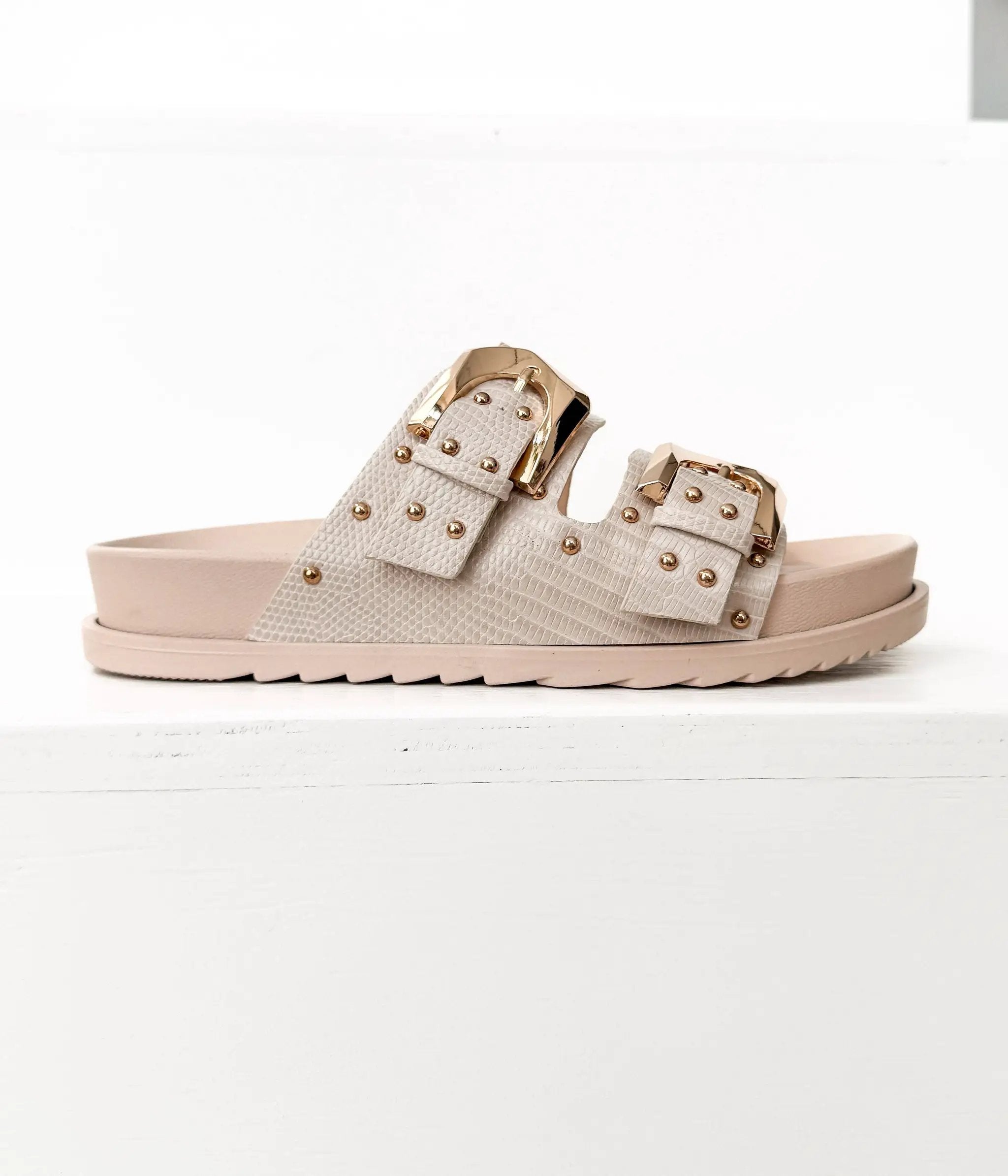 Naughty Monkey The Marigold Sandals: Cream - Sandals