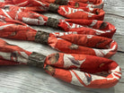 Boots Are My Roots Boots Are My Roots - Poppy Hand Dyed Bandanas with Leather Slides : Bandanas Only -