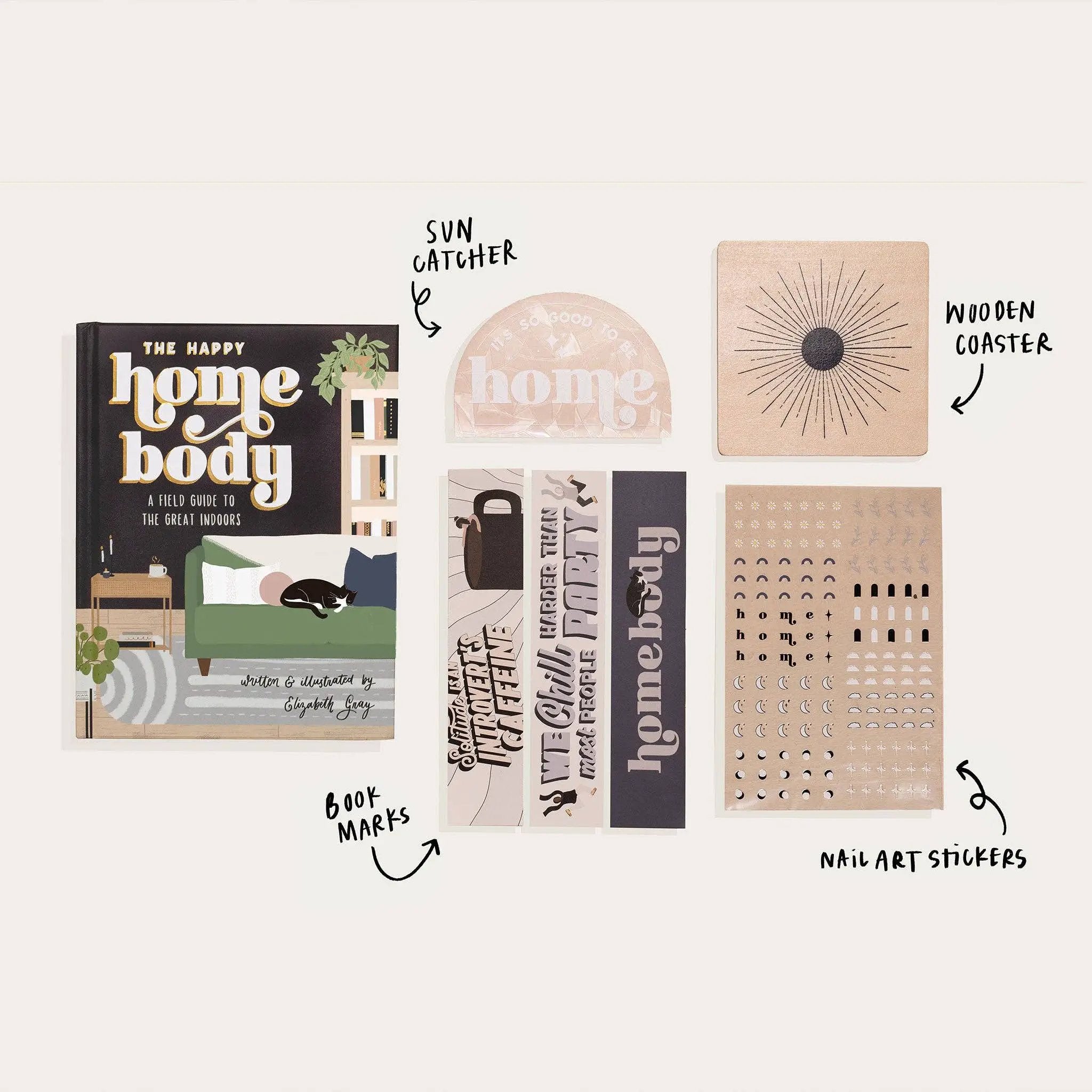 Paige Tate & Co. Paige Tate & Co. - The Happy Homebody: A Guided Journal for Introverts - Books