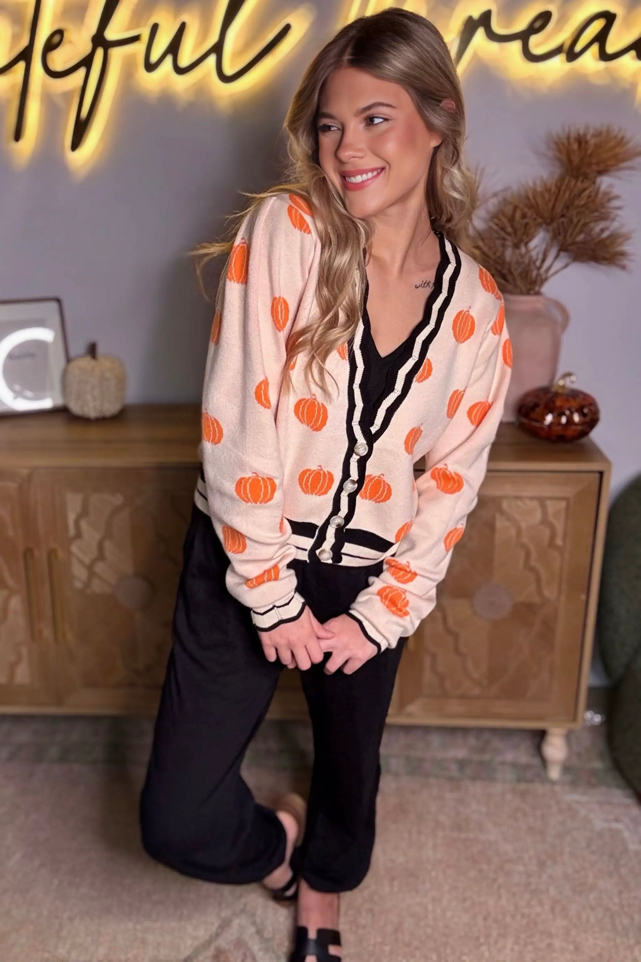Grateful Threads Boutique Pumpkin Patch Cardigan by So Me - Cardigans
