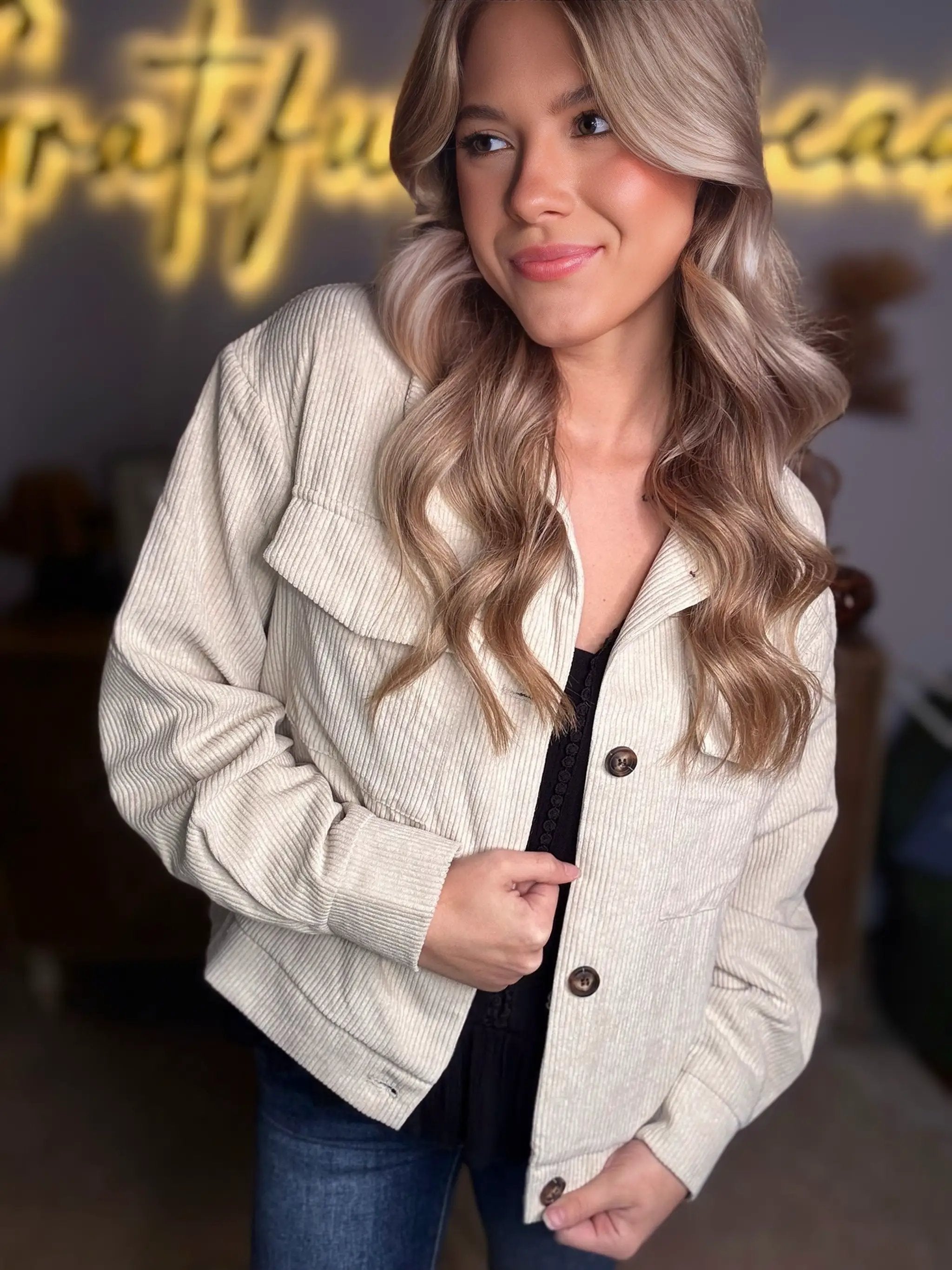 Grateful Threads Boutique Corduroy Shacket - Coats & Jackets