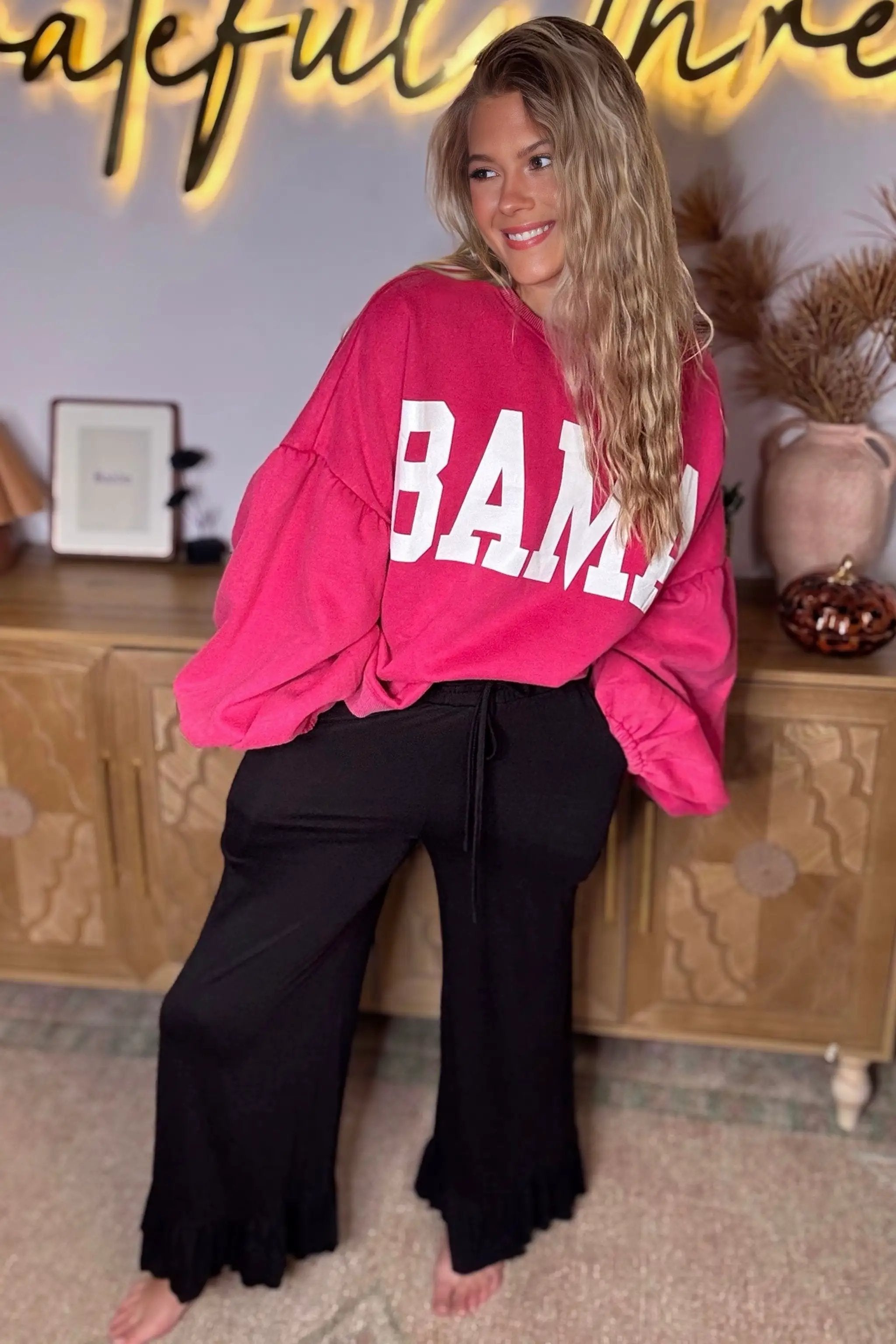 Oddi BAMA Bubble Sleeve Sweatshirt - Sweatshirts BAMA BUBBLE SLEEVE SWEATSHIRT