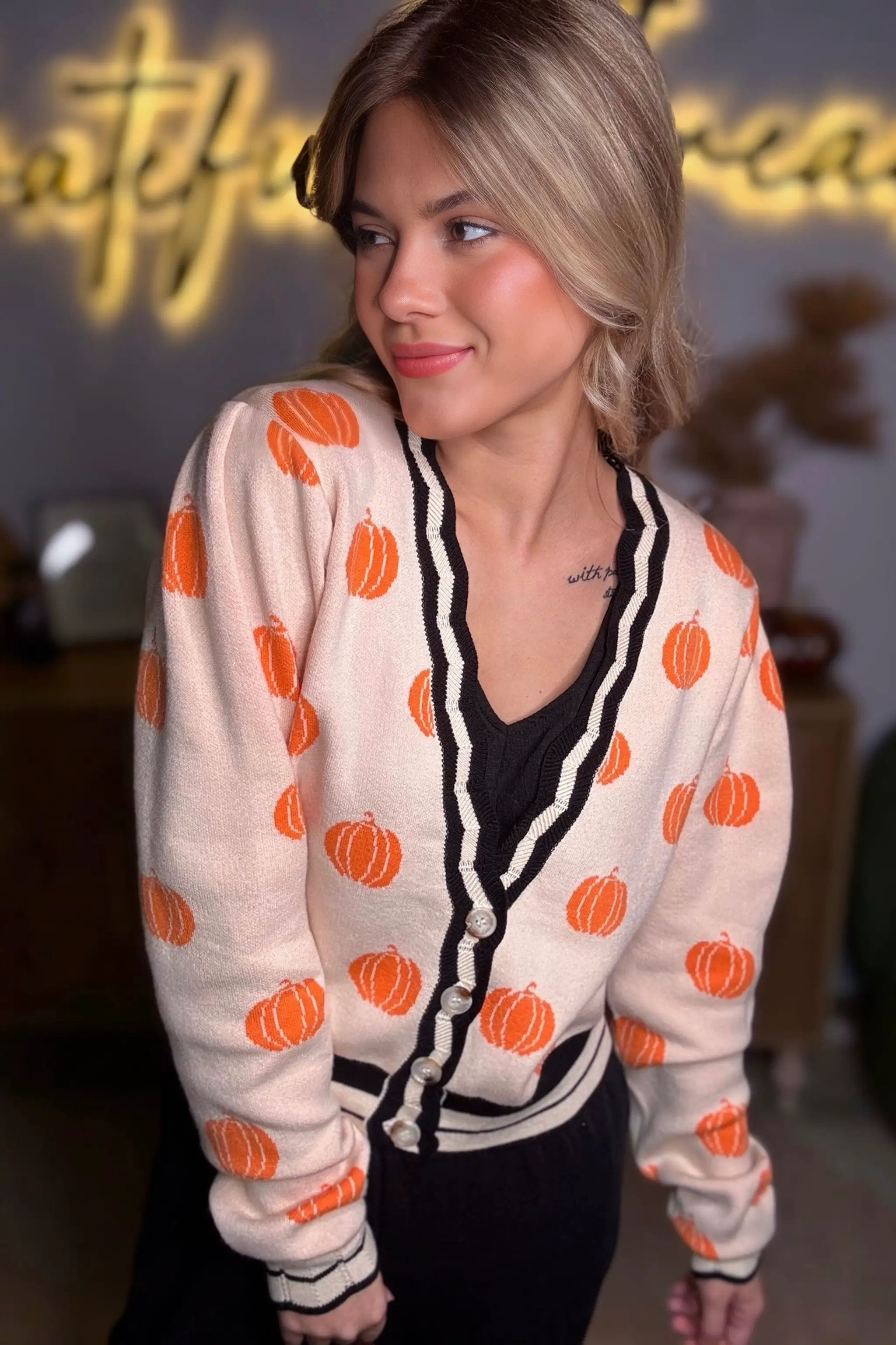 Grateful Threads Boutique Pumpkin Patch Cardigan by So Me - Cardigans