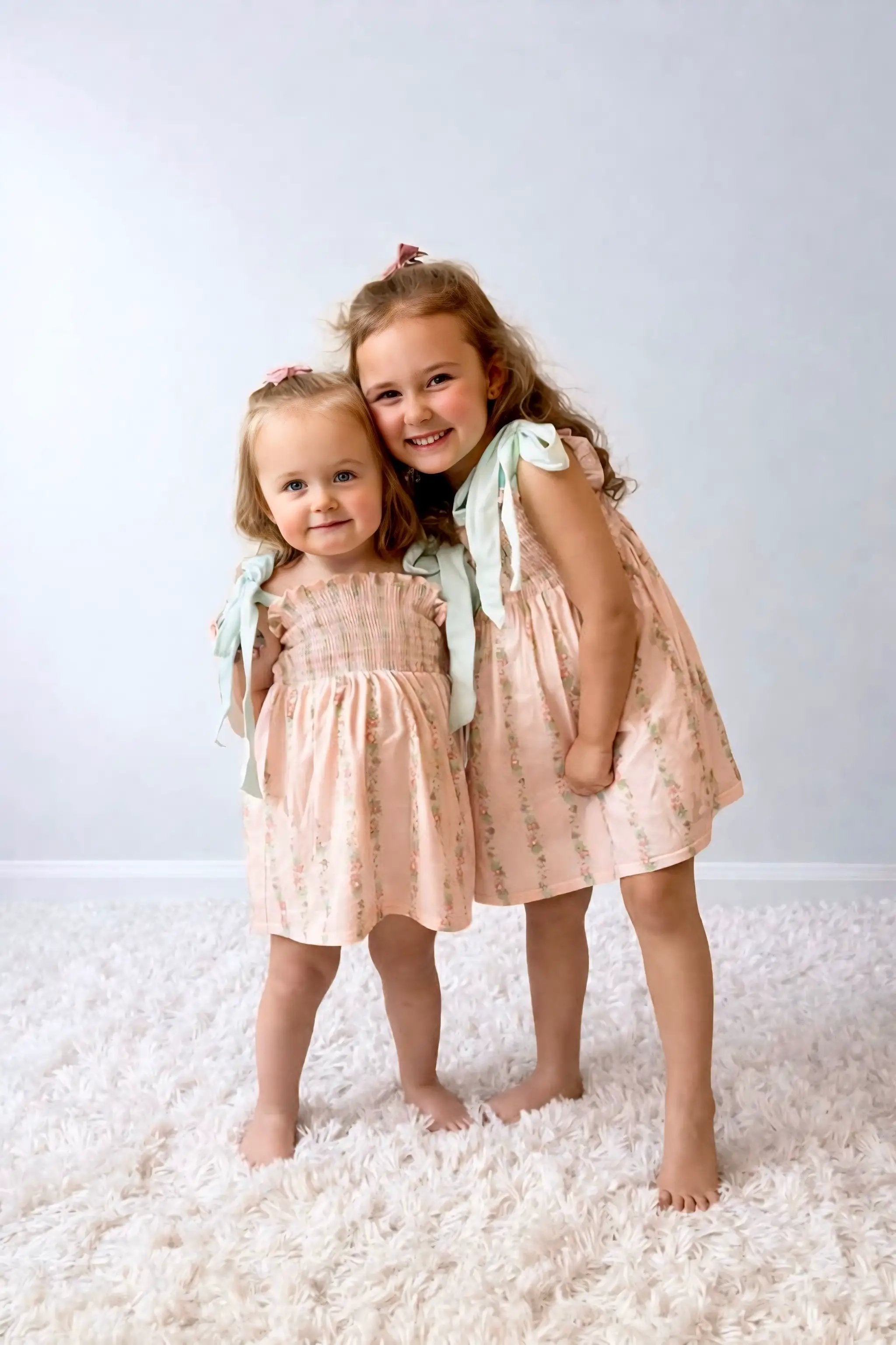 Honeydew Pink Floral Smocked Mommy & Me Dress - MINI - Dresses
