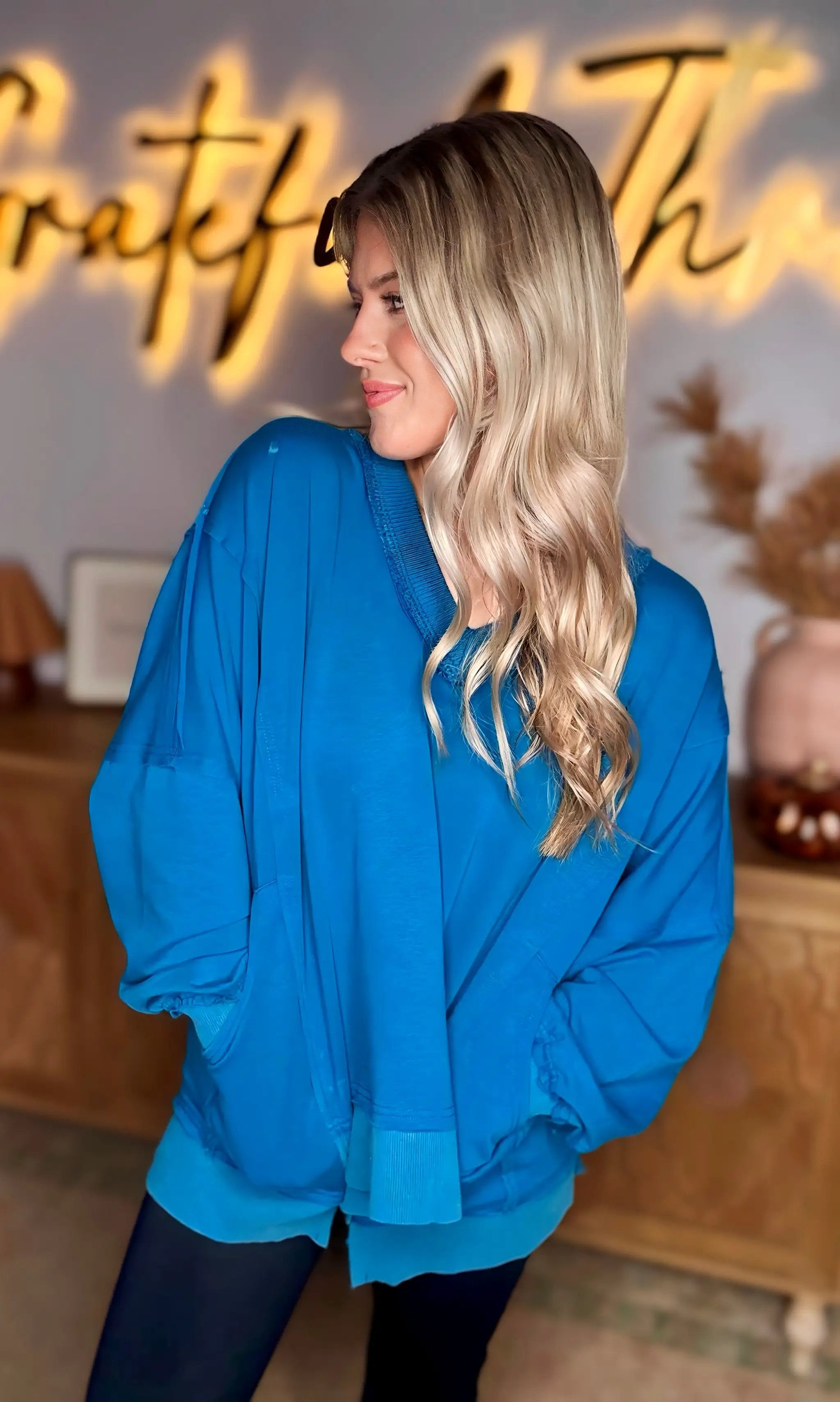 Oddi Electric Breeze V-Neck Sweatshirt by Oddi - Sweatshirts