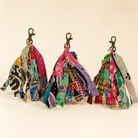 Primitives by Kathy Kantha Strips Antique Brass Keychain - Keychains