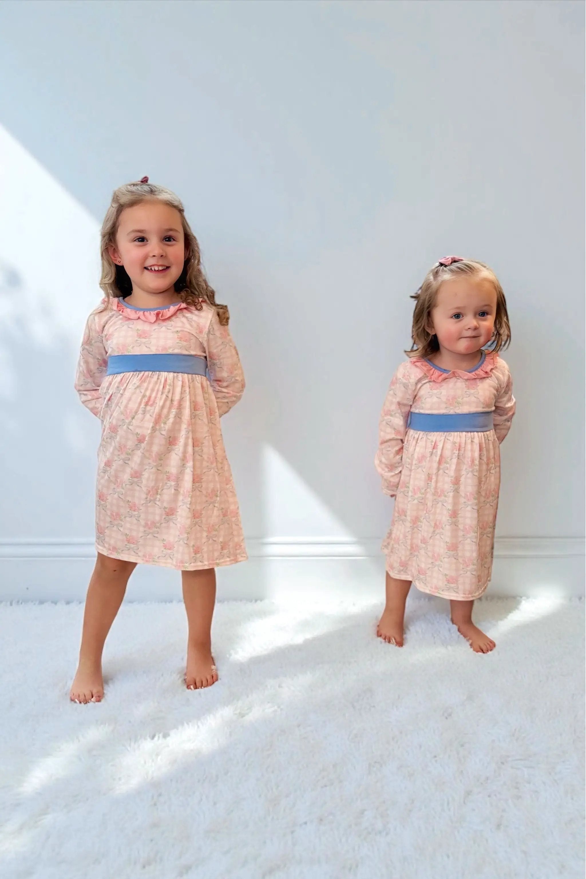 Honeydew Pink Floral Print Ruffle Mommy & Me Dress - MINI - Baby & Toddler Dresses
