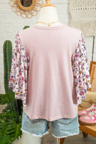 The Flora Blouse - Pink — view 6