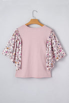 The Flora Blouse - Pink — view 2