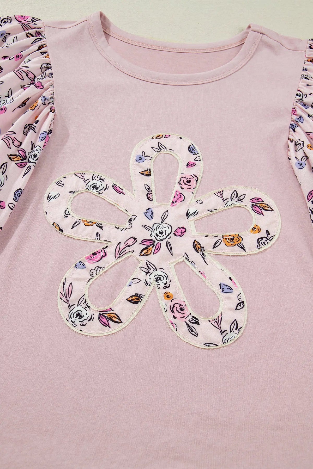 The Flora Blouse - Pink — view 3