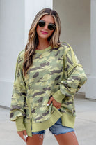 The Bexley Long Sleeve Top - Green — view 7