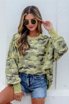 The Bexley Long Sleeve Top - Green — view 5