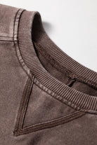 The Maren Long Sleeve Top - Dark Brown — view 5
