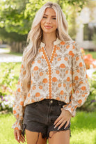 The Bristol Blouse - Orange — view 3