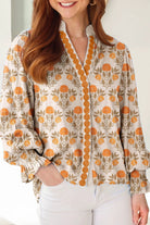 The Bristol Blouse - Orange — view 4