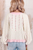 The Lydia Blouse - Beige — view 2