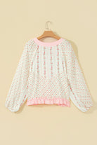 The Lydia Blouse - Beige — view 5