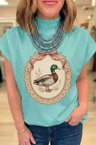 The Natalie Graphic Tee - Mint Green — view 6