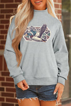 The Nina Graphic Sweatshirt - Gray — view 4