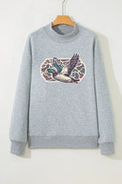 The Nina Graphic Sweatshirt - Gray — view 6