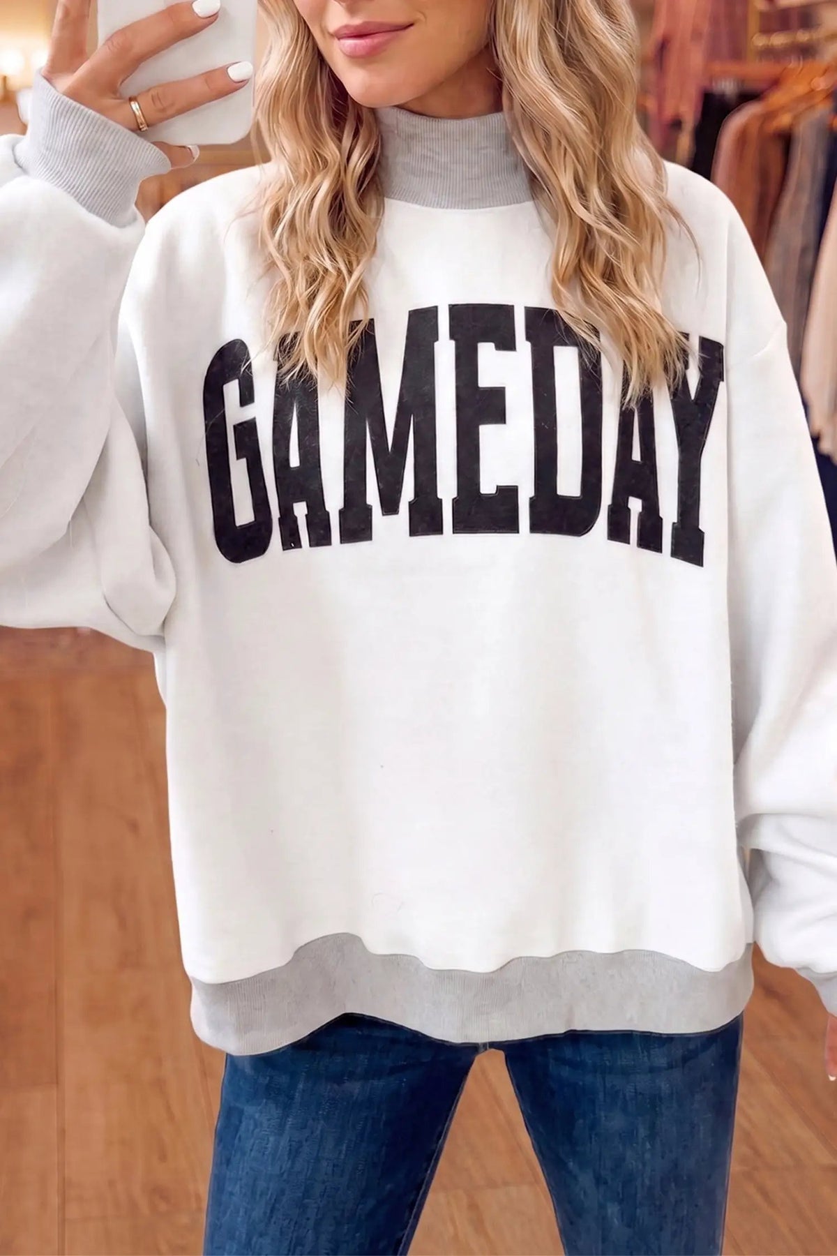 The Shelby Sweatshirt - Light Grey — view 3