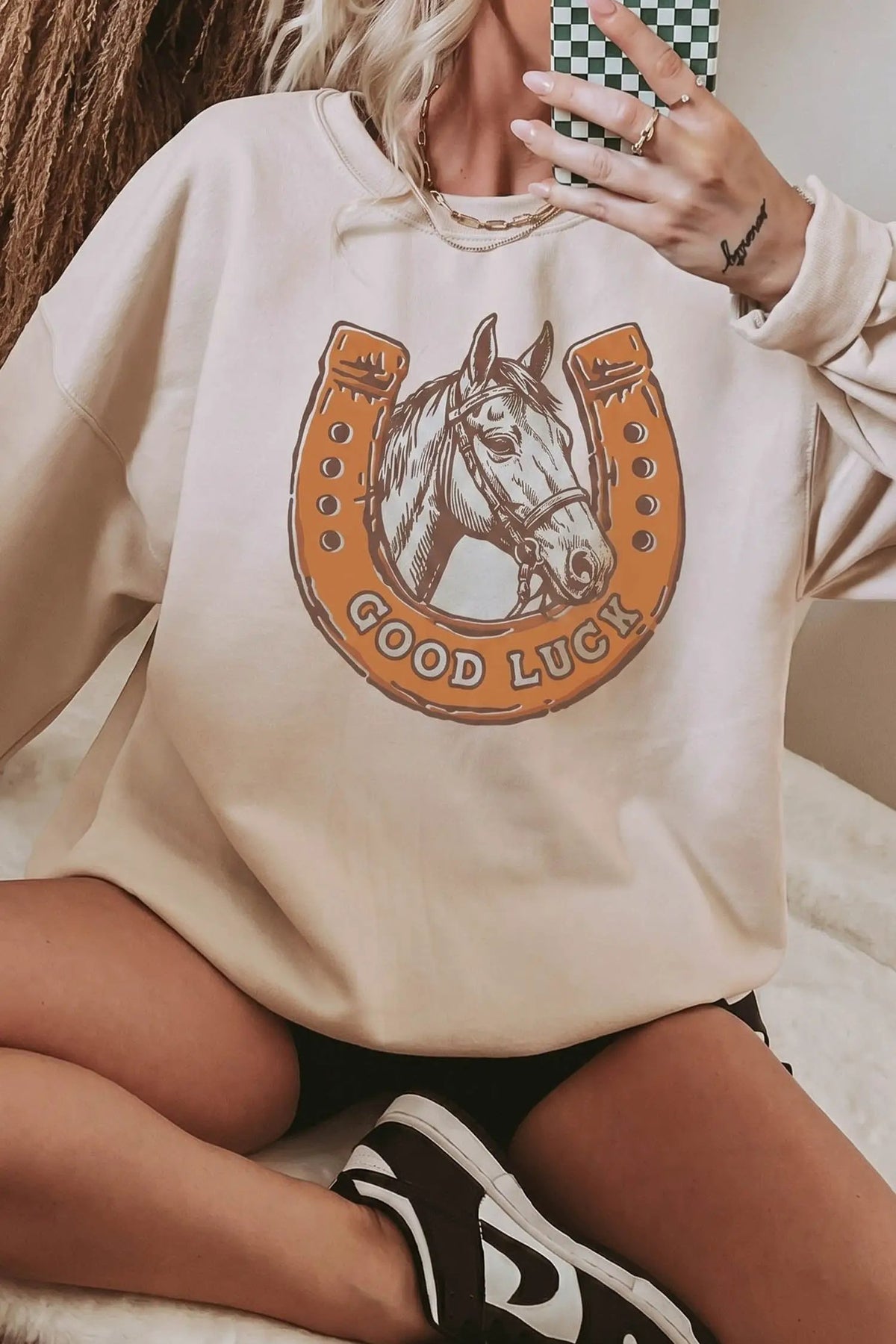The Paige Sweatshirt - Beige — main photo