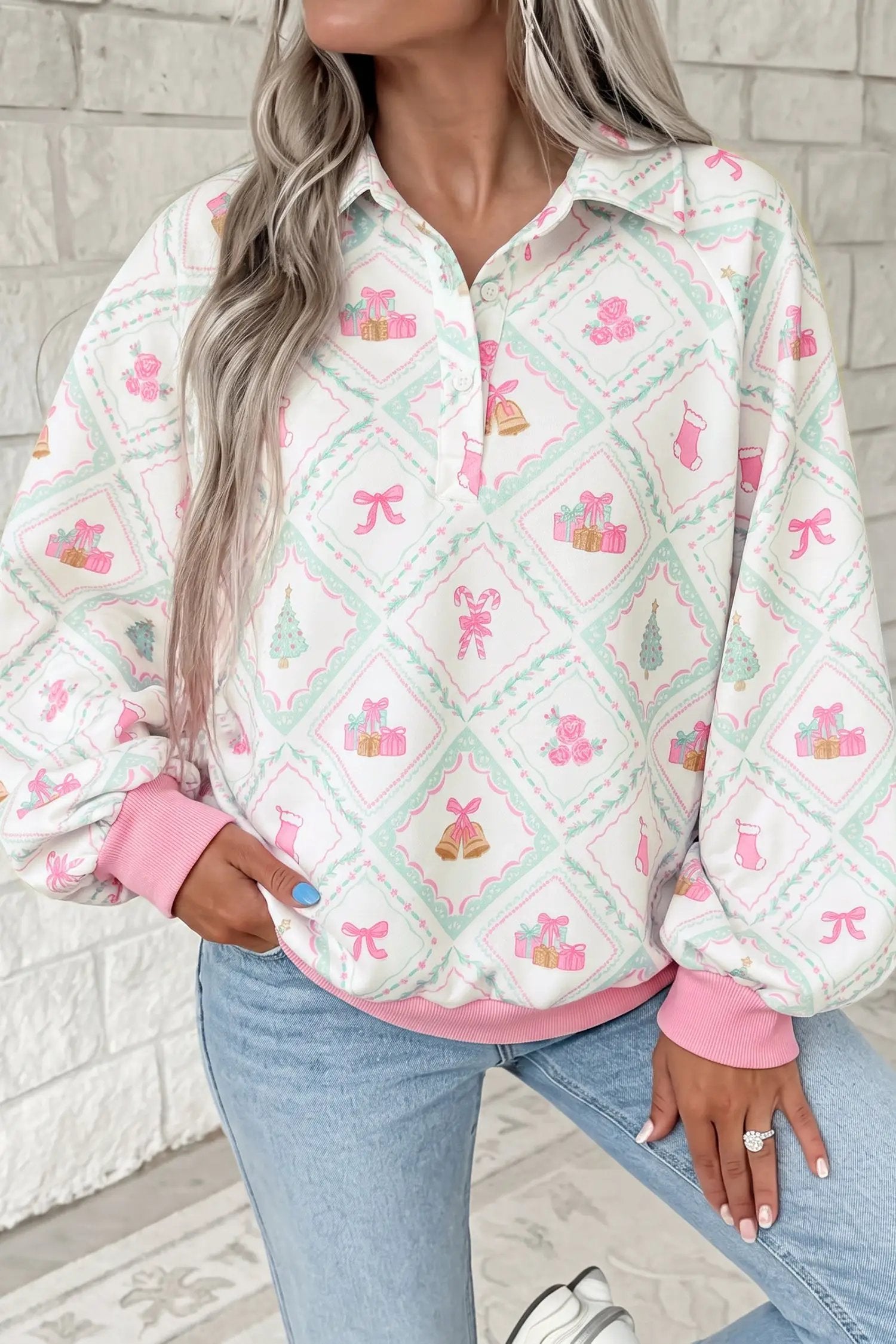 The Twyla Sweatshirt - White — view 3