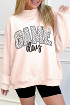 The Mika Graphic Sweatshirt - Apricot Pink — view 2