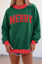 The Amara Graphic Sweatshirt - Dark Green — main photo