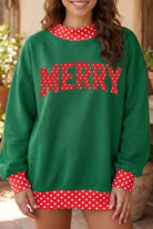 The Amara Graphic Sweatshirt - Dark Green — view 2