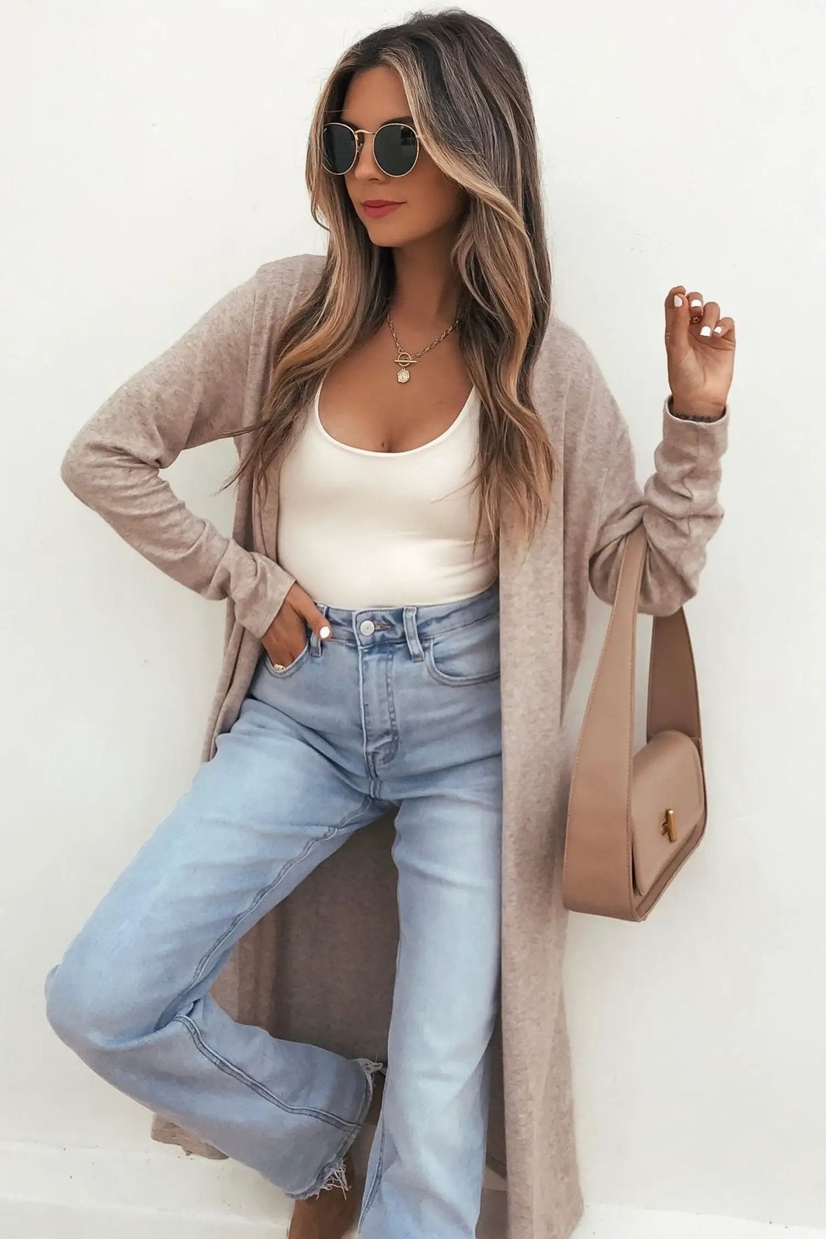 The Serena Cardigan - Parchment — view 2