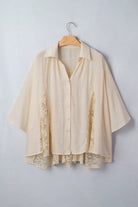 The Faye Blouse - Oatmeal — view 5