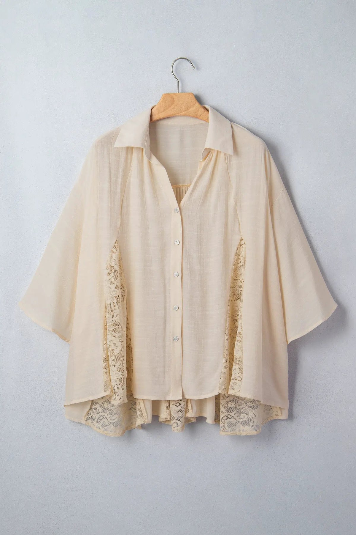 The Faye Blouse - Oatmeal — view 5