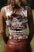 The Olive Tank Top - Brown — view 2