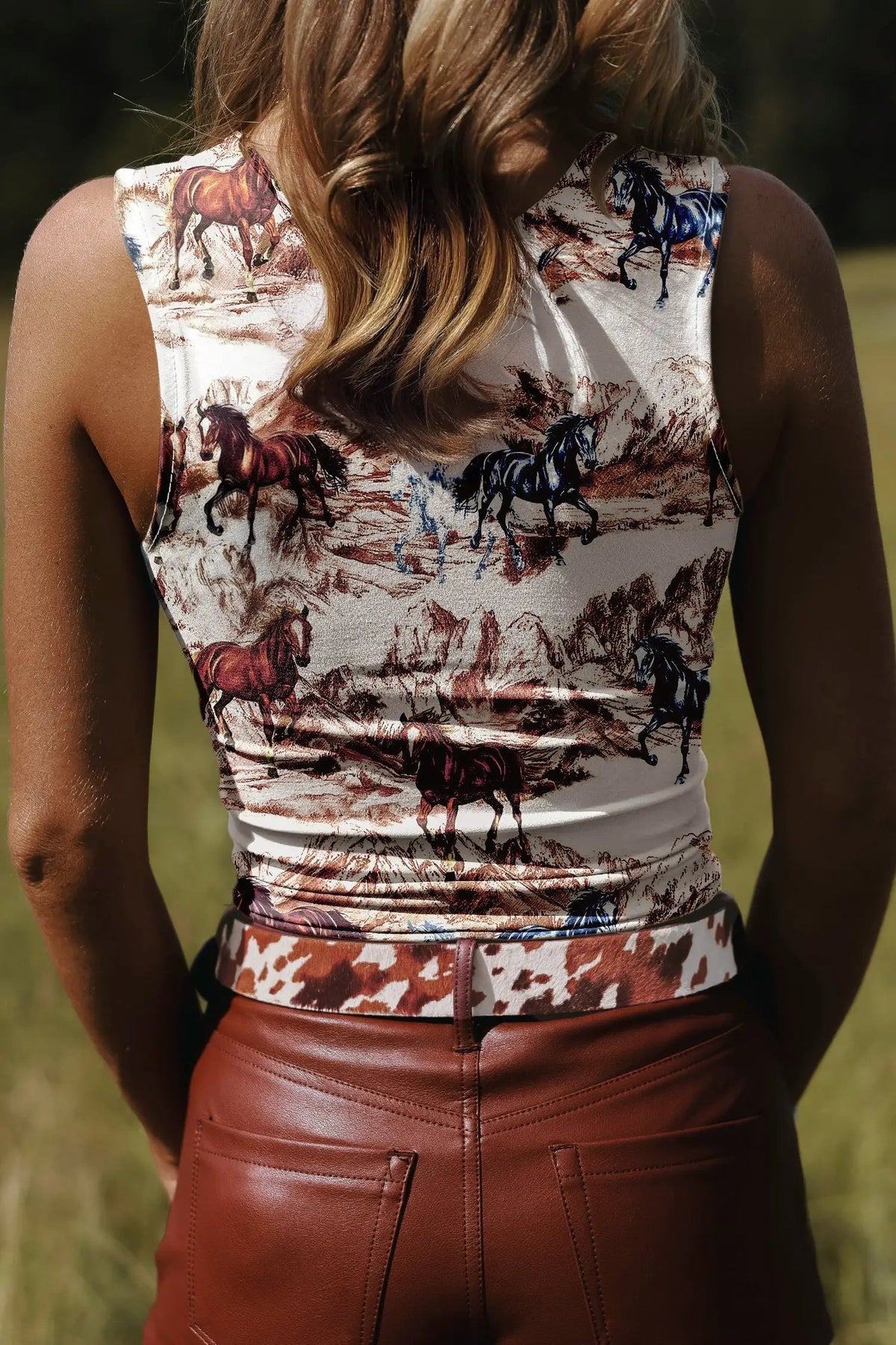 The Olive Tank Top - Brown — view 2