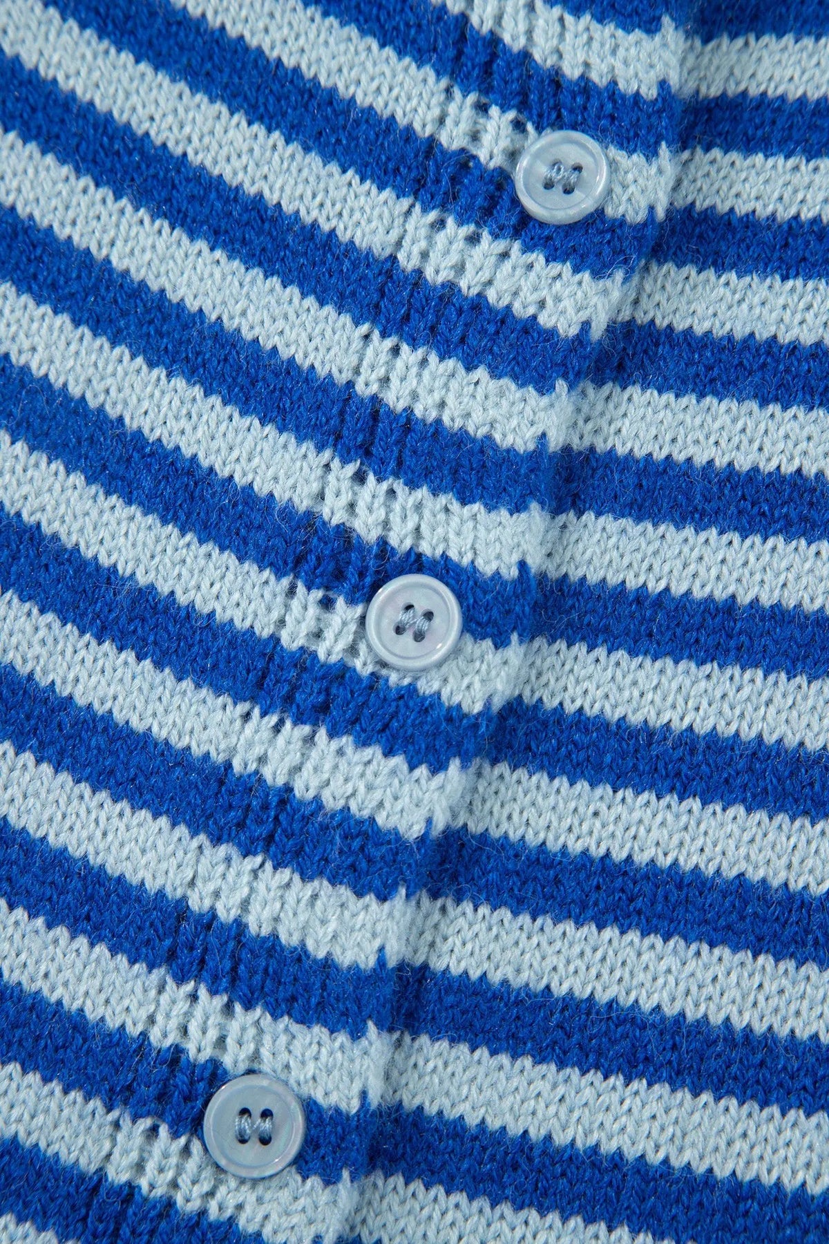 The Lucy Cardigan - Blue Stripe — view 6