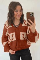 The Leighton Cardigan - Brown — view 3